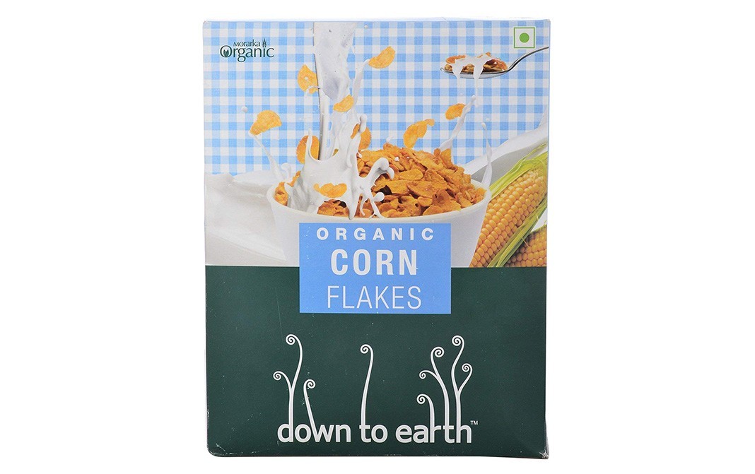 Down To Earth Organic Corn Flakes    Box  350 grams